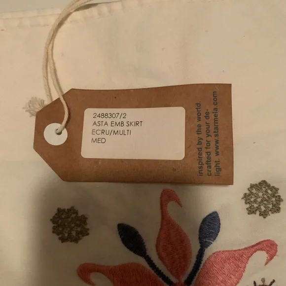 NWT Star Mela Asta Embroidered Skirt - Picture 7 of 9